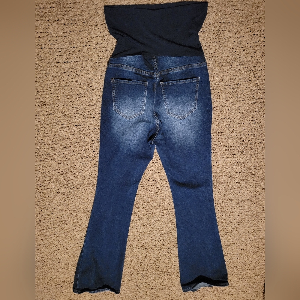 S.O.N.G. Maternity Blue Jeans Size S - Picture 2 of 3